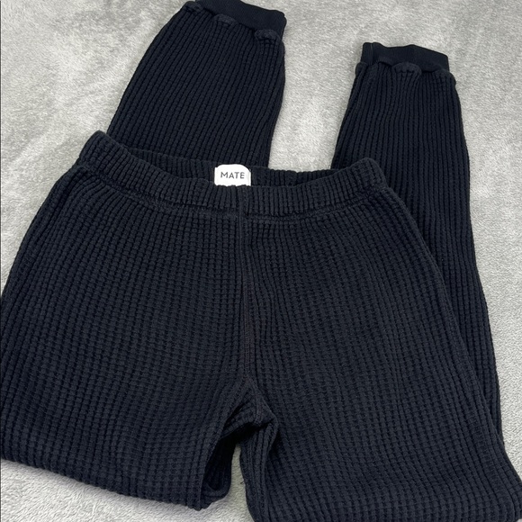 MATE the Label Pants - MATE The Label S 100% Organic Cotton Waffle‎ Knit Relaxed Jogger Pants